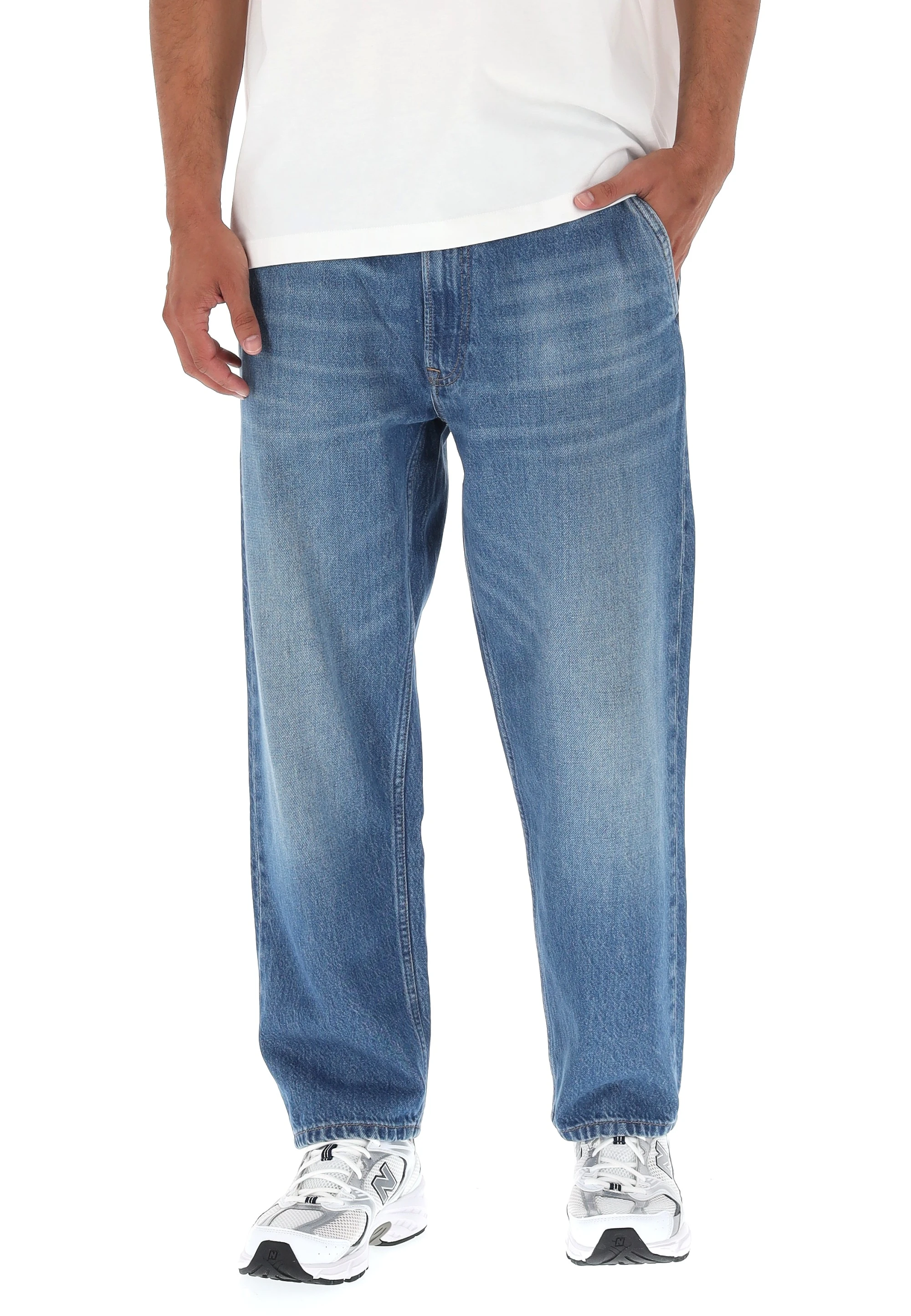 Jeans Calvin Klein Jeans uomo LV04RC767G cropped taper
